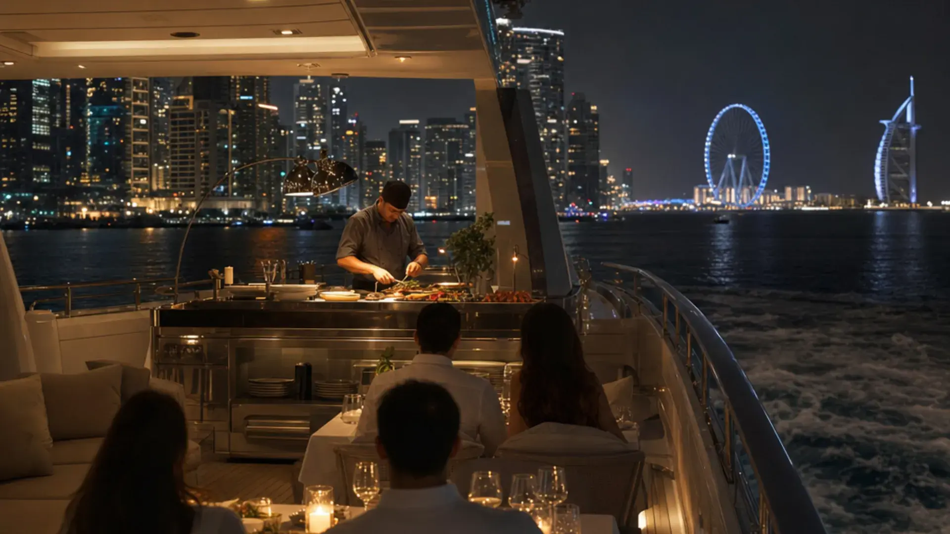 Dinner Cruise Benoa Harbour on a yacht in Bali