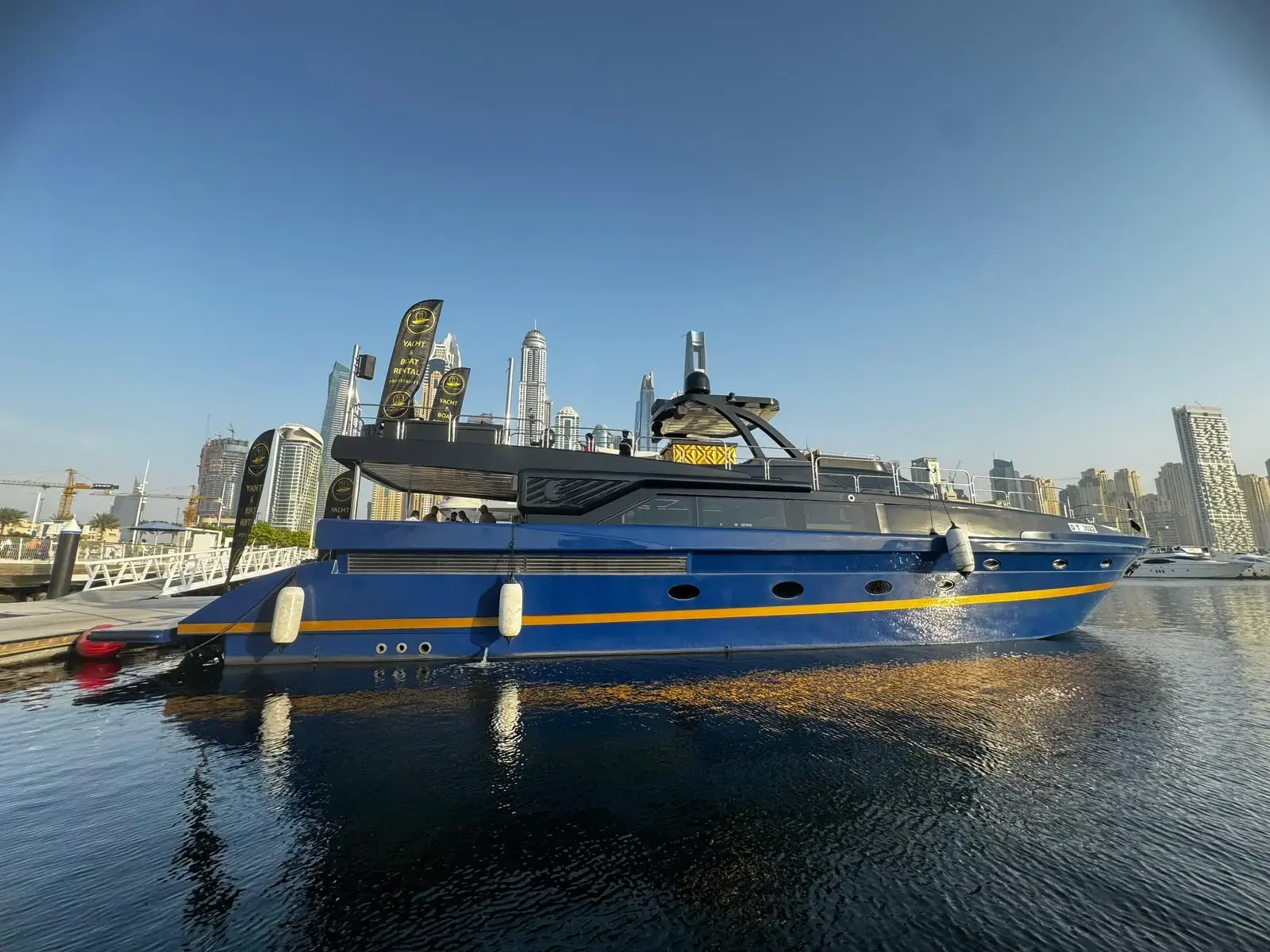 I Don't Know, a midnight blue 95 ft Gulf Craft yacht