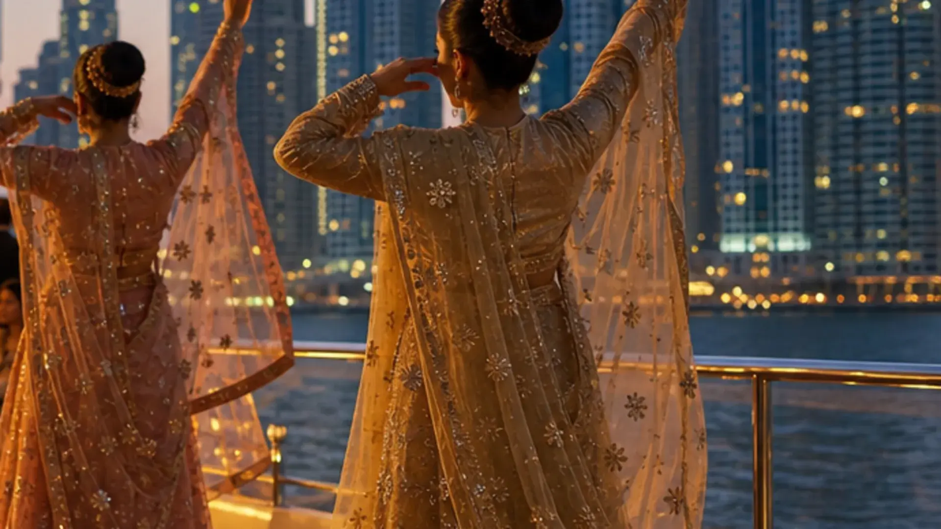 Yacht Dancers Dubai for Private Events on a yacht in Dubai