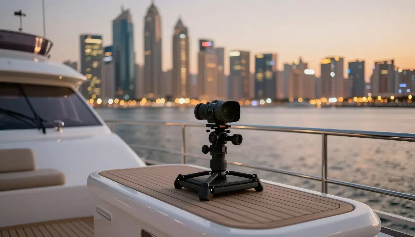 Yacht Photoshoot Dubai with Photographer & Videographer on a yacht in Dubai